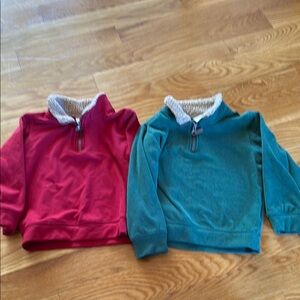 Carter's Kids' Half-Zip Sweater Set - Red and Green